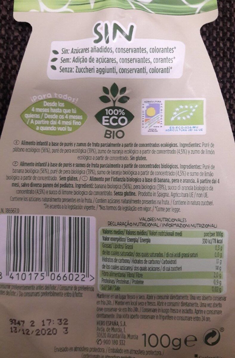 Foto da tabela nutricional