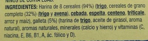 Foto da lista de ingredientes