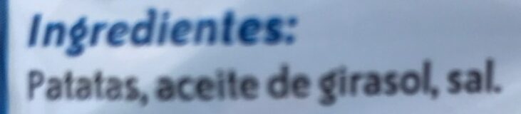 Foto da lista de ingredientes
