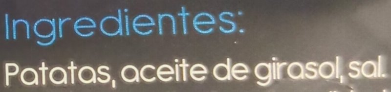 Foto da lista de ingredientes