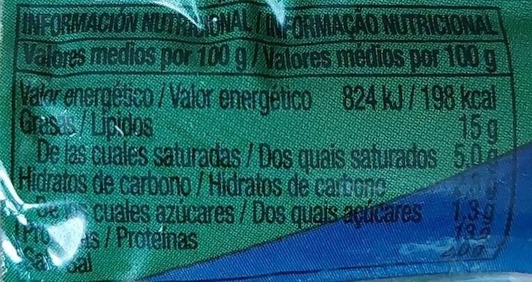 Foto da tabela nutricional