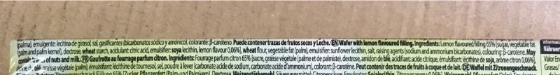 Foto da lista de ingredientes