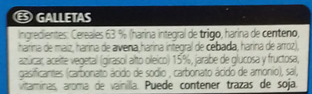 Foto da lista de ingredientes