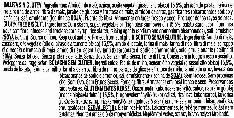 Foto da lista de ingredientes