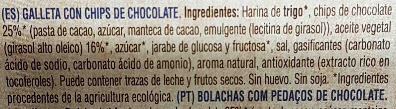 Foto da lista de ingredientes