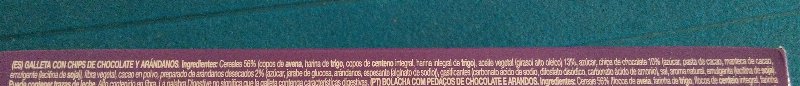 Foto da lista de ingredientes
