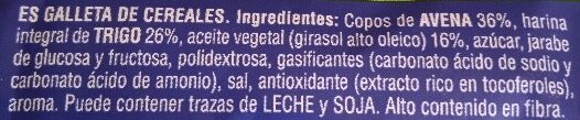 Foto da lista de ingredientes