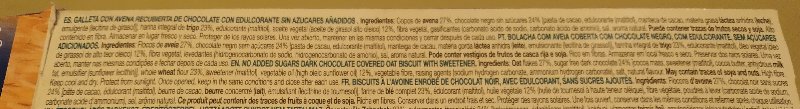 Foto da lista de ingredientes
