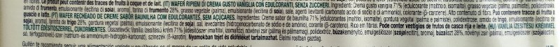Foto da lista de ingredientes