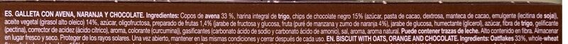 Foto da lista de ingredientes