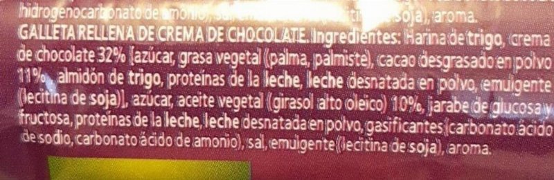 Foto da tabela nutricional