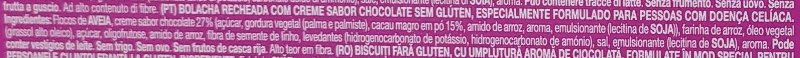 Foto da lista de ingredientes