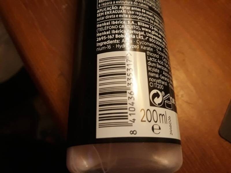 Foto da tabela nutricional