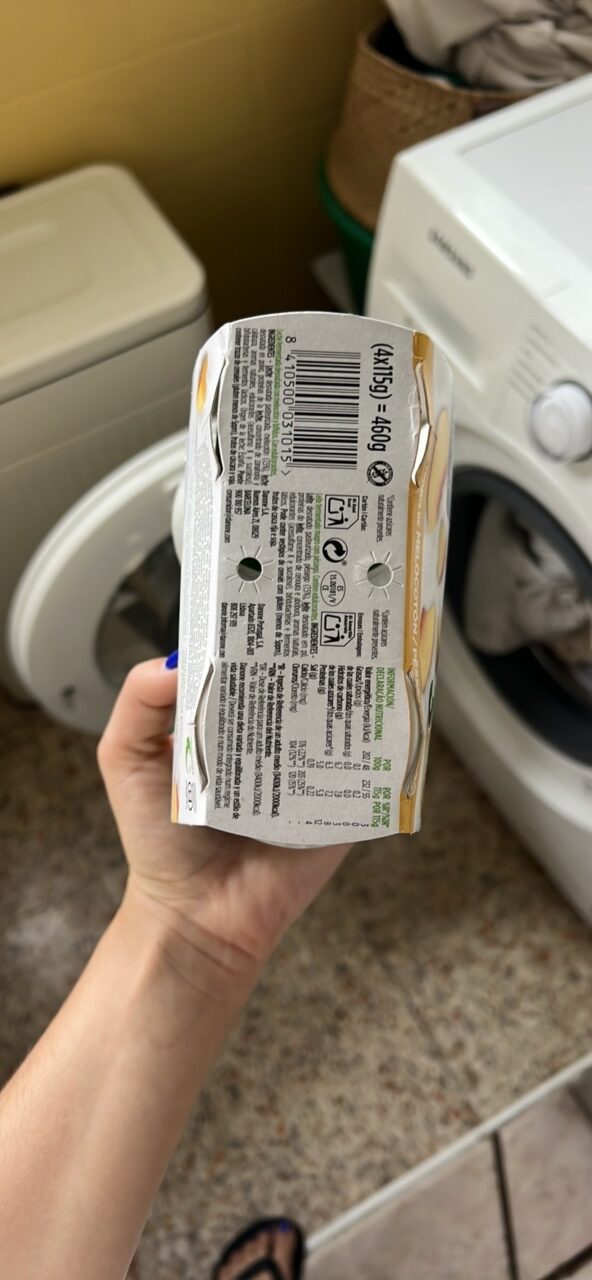 Foto da tabela nutricional