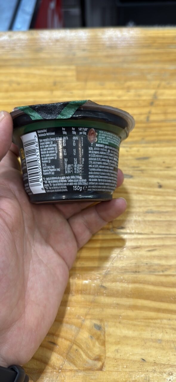 Foto da tabela nutricional
