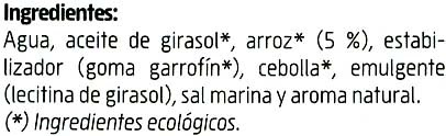 Foto da lista de ingredientes