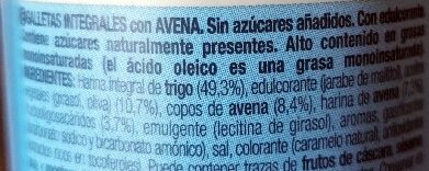 Foto da lista de ingredientes