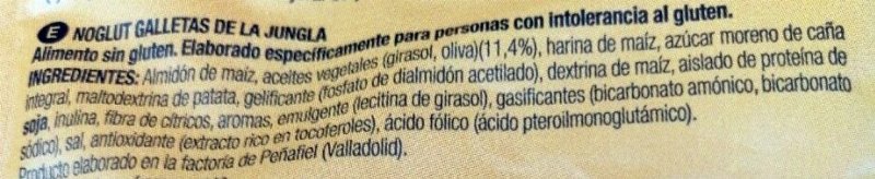 Foto da lista de ingredientes