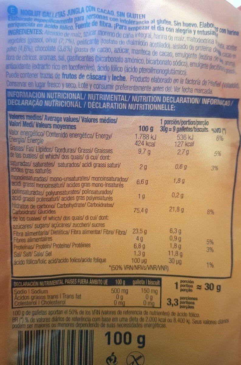 Foto da tabela nutricional