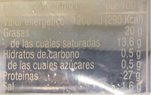 Foto da tabela nutricional