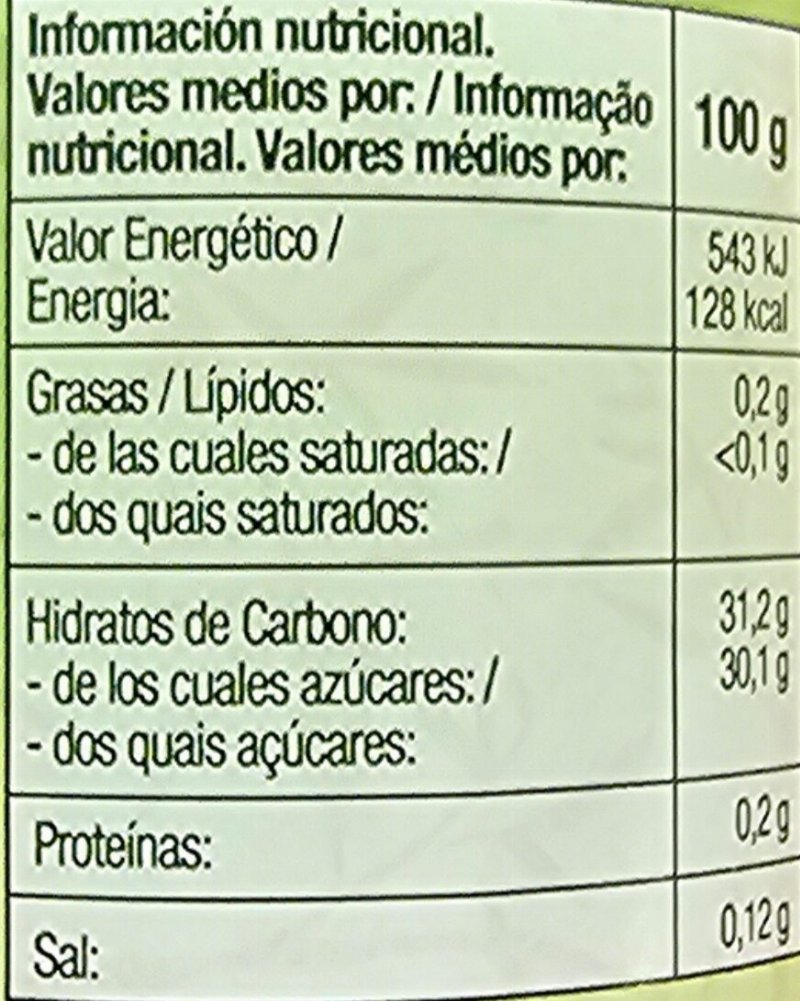 Foto da tabela nutricional