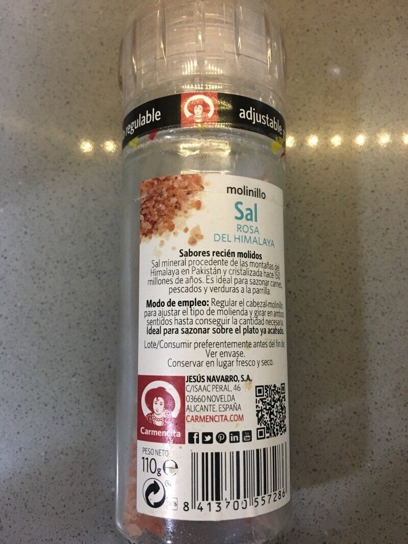 Foto da lista de ingredientes