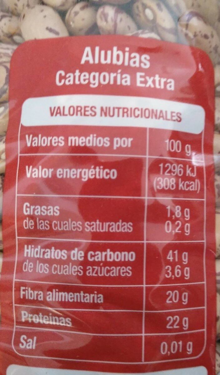 Foto da tabela nutricional