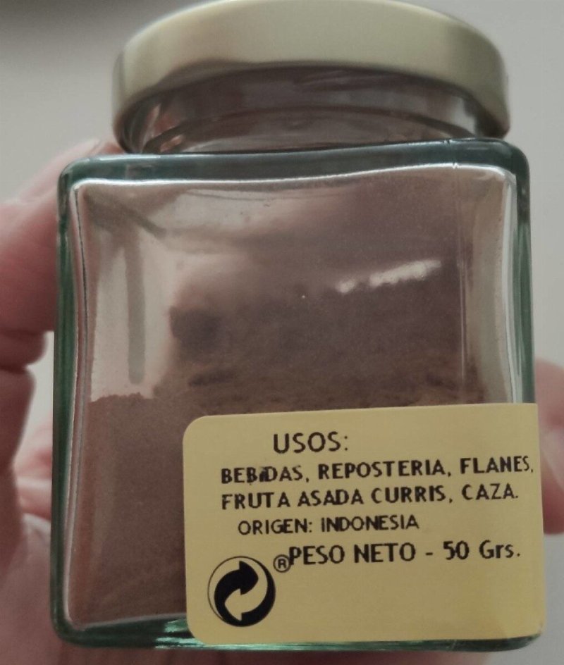 Foto da tabela nutricional
