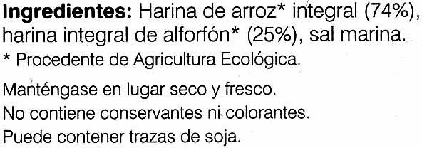 Foto da lista de ingredientes