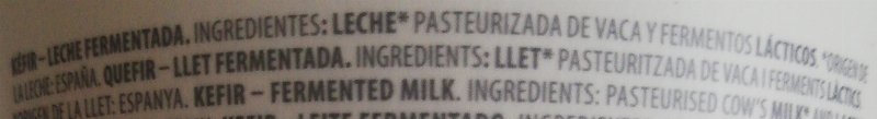 Foto da lista de ingredientes