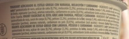 Foto da lista de ingredientes