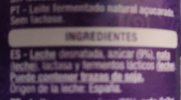 Foto da lista de ingredientes