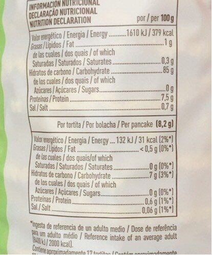 Foto da tabela nutricional