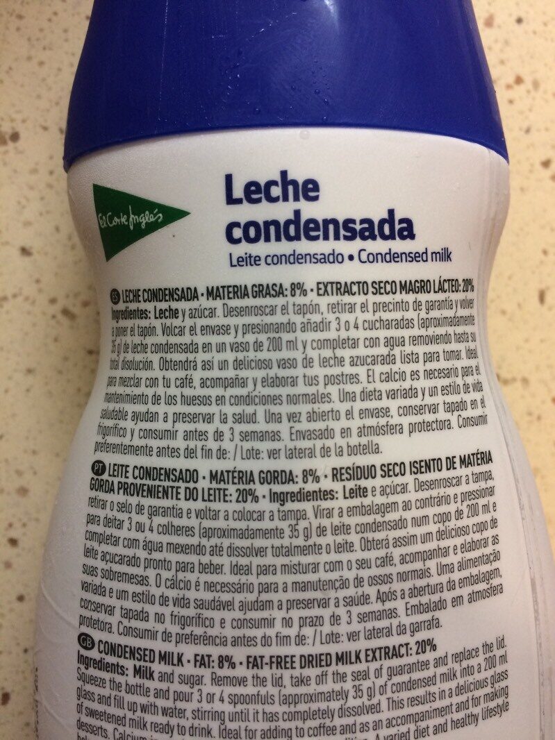 Foto da lista de ingredientes