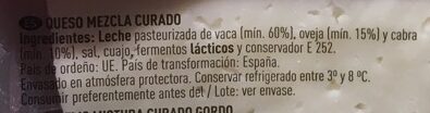Foto da lista de ingredientes