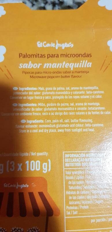 Foto da lista de ingredientes