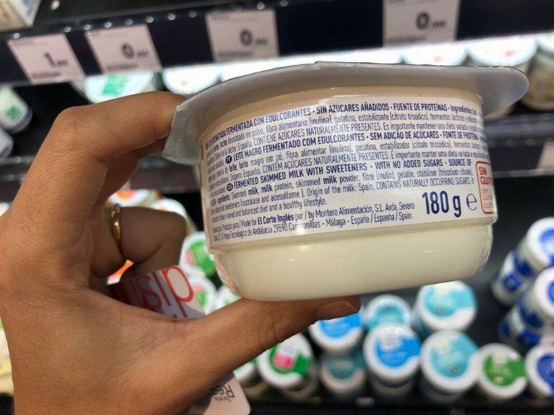 Foto da lista de ingredientes
