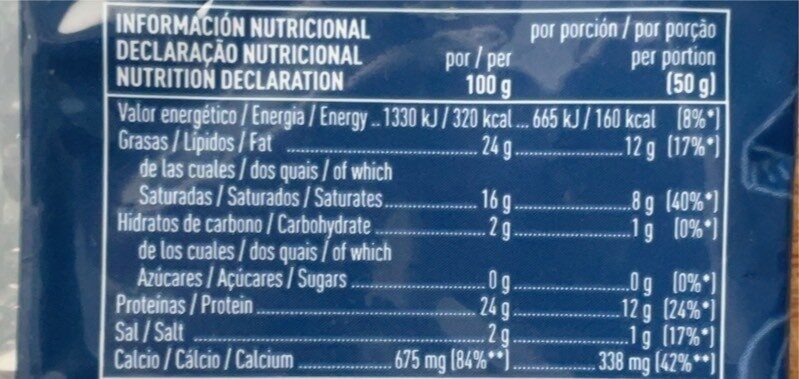 Foto da tabela nutricional