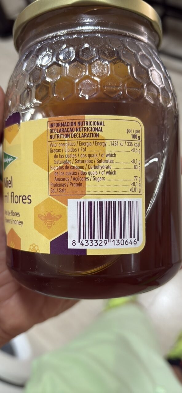 Foto da tabela nutricional
