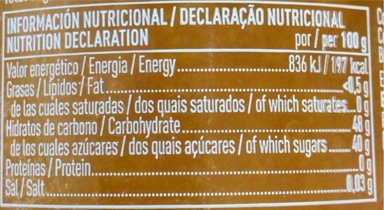 Foto da tabela nutricional