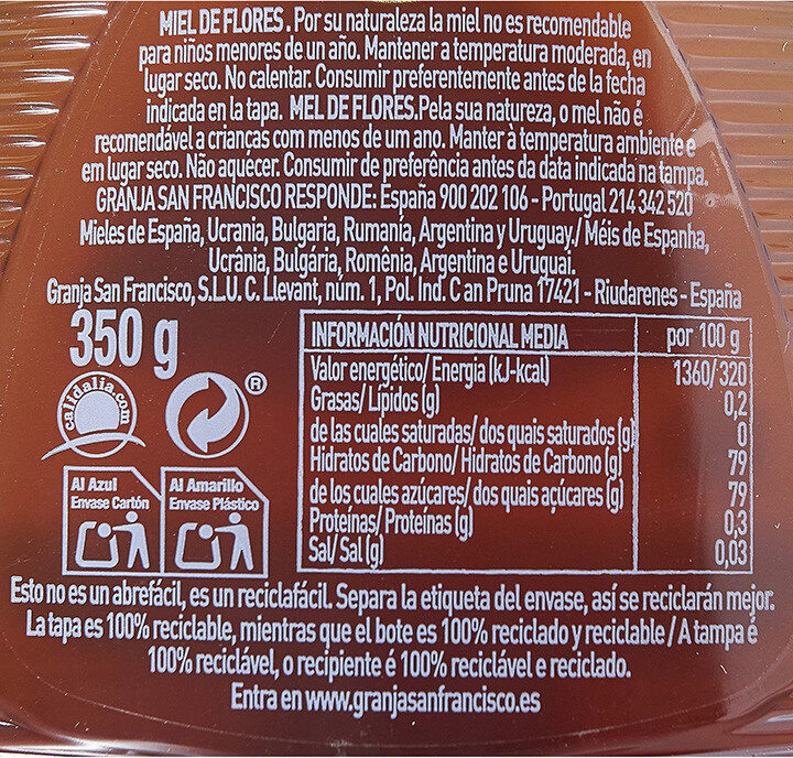 Foto da lista de ingredientes