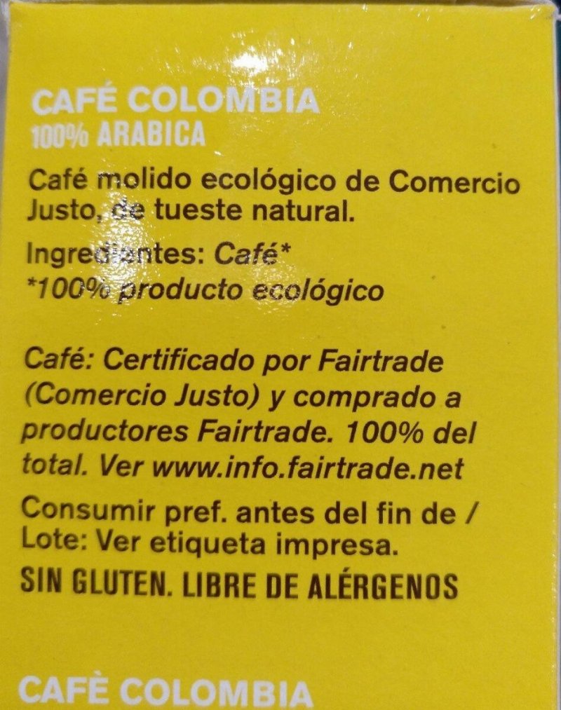 Foto da tabela nutricional