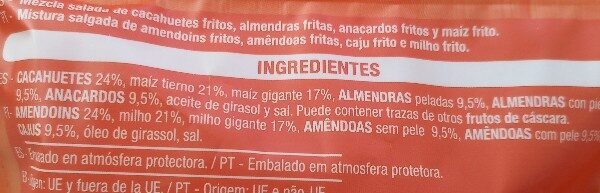 Foto da lista de ingredientes