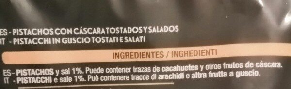 Foto da lista de ingredientes
