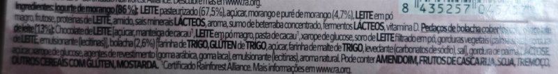 Foto da lista de ingredientes