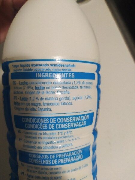Foto da lista de ingredientes
