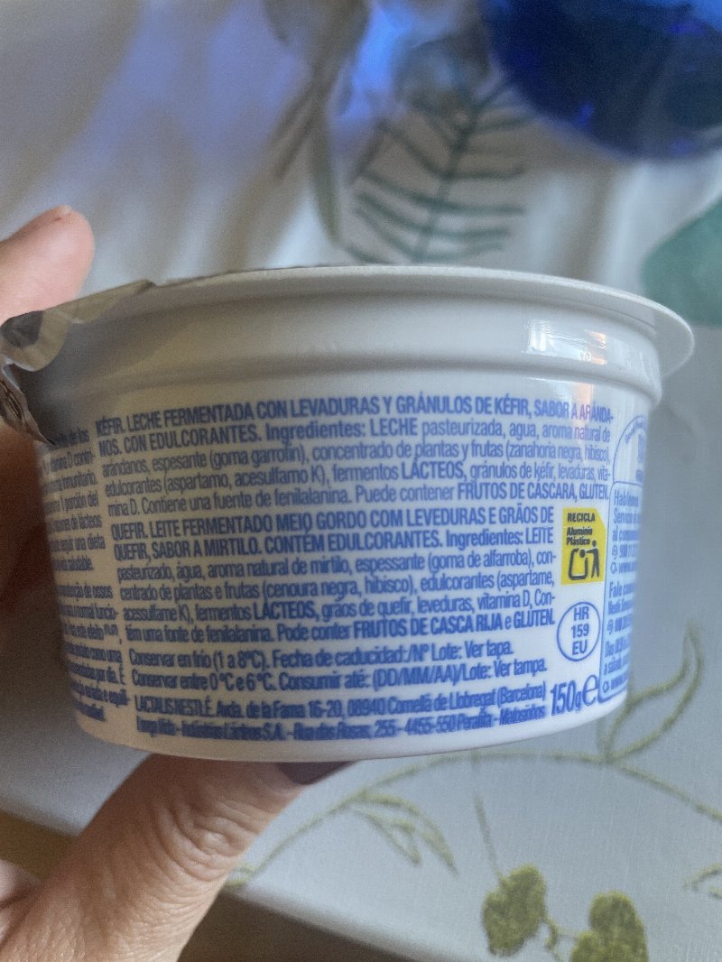 Foto da lista de ingredientes
