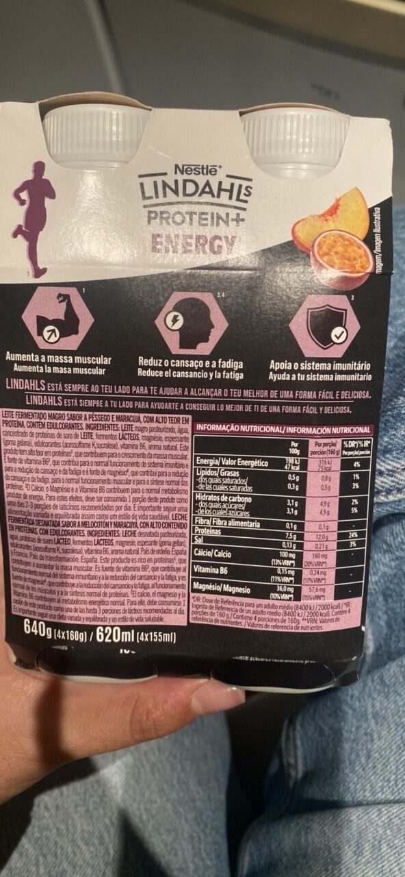 Foto da tabela nutricional