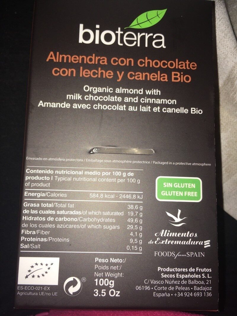 Foto da tabela nutricional