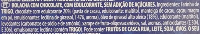 Foto da lista de ingredientes